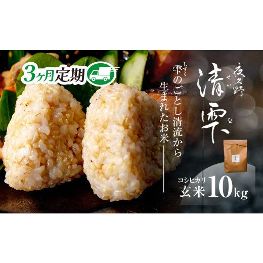 ふるさと納税 米 コシヒカリ 京都府 福知山市 3ヶ月定期便 令和7年産 京都夜久野産 清雫(せいな) コシヒカリ 玄米 (10kg×3回) fc-DB005-C03 合同会社夜久野…