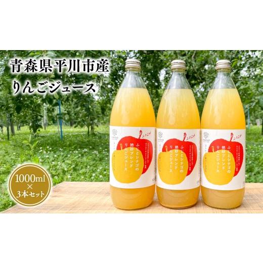 ふるさと納税 果汁飲料 りんご 青森県 平川市 青森県産 りんごジュース 1L×3本セットジュース 青森県平川市産りんご使用