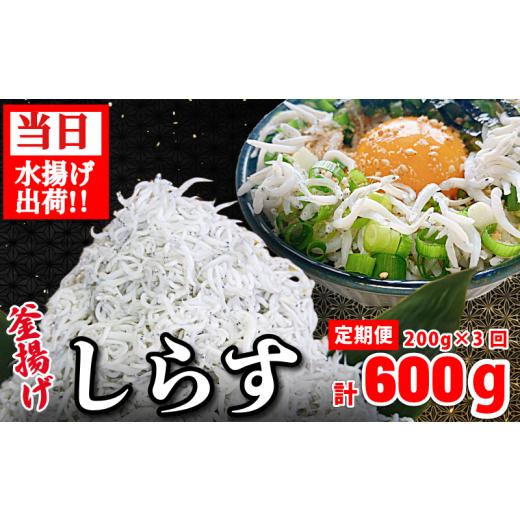 ふるさと納税 魚貝類 しらす 徳島県 小松島市 しらす 釜揚げ 定期便 計600g 200g ×3回 ちりめんじゃこ じゃこ しらす ちりめん 小魚 魚 海鮮 魚介類 魚貝 シ…