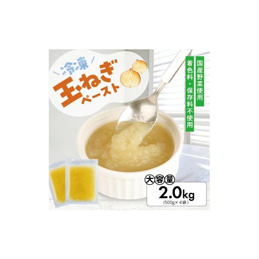 ふるさと納税 ねぎ・玉ねぎ 山形県 遊佐町 冷凍玉ねぎペースト2.0kg(500g×4袋) 冷凍便 離島発送不可 冷凍 たまねぎ 玉ねぎ 玉葱 野菜 野菜ペースト 離乳食 介…の画像