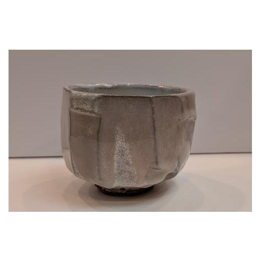 ふるさと納税 民芸品・工芸品 山口県 萩市 萩焼 白萩釉窯変面取茶碗 |HG000681