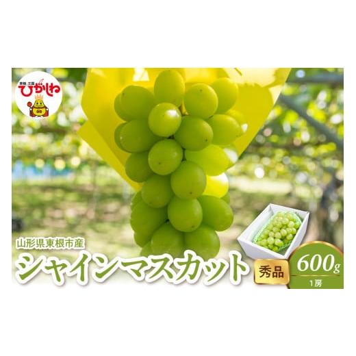 ふるさと納税 ぶどう マスカット 山形県 東根市 2026年産 シャインマスカット 600g(1房) 秀品 山形県 東根市 hi082-057 600g(1房)
