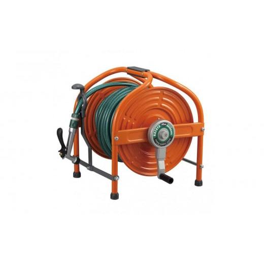 ふるさと納税 雑貨・日用品 愛知県 名古屋市 テツノホースリール 塩ビホース41m レバーノズル付 HLA-40N オレンジ オレンジ