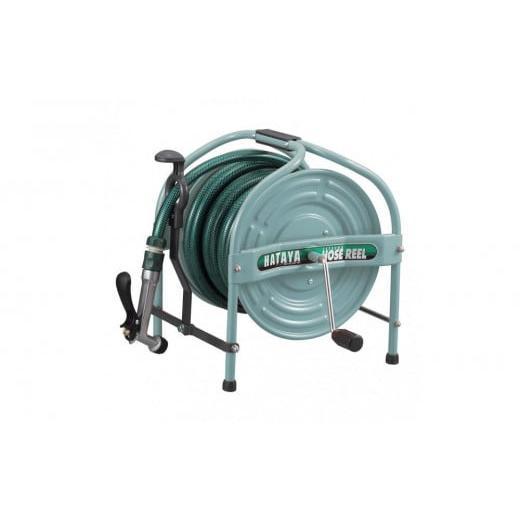 ふるさと納税 雑貨・日用品 愛知県 名古屋市 テツノホースリール 塩ビホース21m レバーノズル付 HSA-20N グリーン グリーン