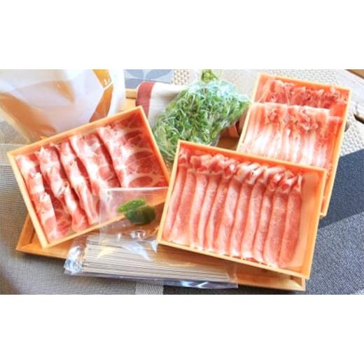 ふるさと納税 しゃぶしゃぶ 京都府 南丹市  No.5334-0052 豚 畑作水産大宮人賞勝ち得る 京丹波高台豚 しゃぶしゃぶ 仕掛ける 九条葱 出汁 ソバ ロース 肩ロース 豚バ…