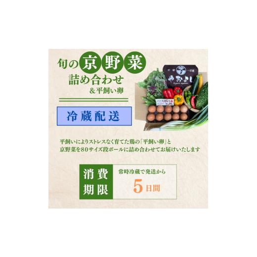 ふるさと納税 セット・詰合せ 京都府 南丹市  No.5334-0272 京野菜の京都やおよし 丹波野菜詰め合わせ 平飼い卵のセット《栽培期間中農薬不使用 野菜》 北海道…の画像