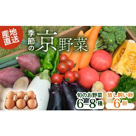 ふるさと納税 セット・詰合せ 京都府 南丹市  No.5334-0478 野菜セット＋平飼い卵6個の画像