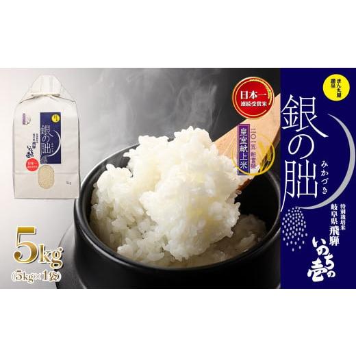 ふるさと納税 米 岐阜県 下呂市 予約受付 2025年産米 (2026年3月発送)銀の朏 5kg×1袋 テレビで紹介 幻の米 皇室献上米 化学肥料不使用 5キロ いのちの壱 ブ…