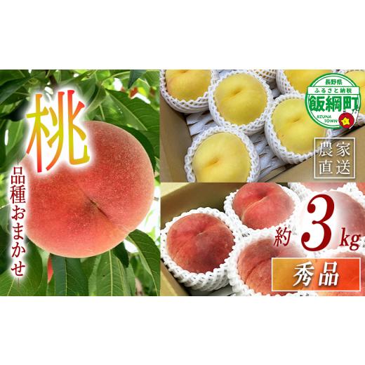 ふるさと納税 もも 長野県 飯綱町 季節の桃 もも 秀品 3kg ( 品種はおまかせ ) 配送先は本州限定 2026年8月上旬頃から2026年9月下旬頃まで順次発送予定 Farm G…