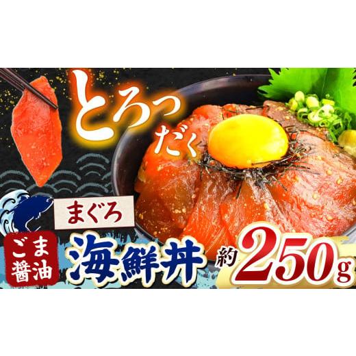 ふるさと納税 マグロ 熊本県 和水町 "とろだく" ごま醤油 海鮮丼 まぐろ 約 250g | 熊本県 和水町 くまもと なごみ 魚 海鮮 肥後 海鮮丼 スライス 冷凍 …