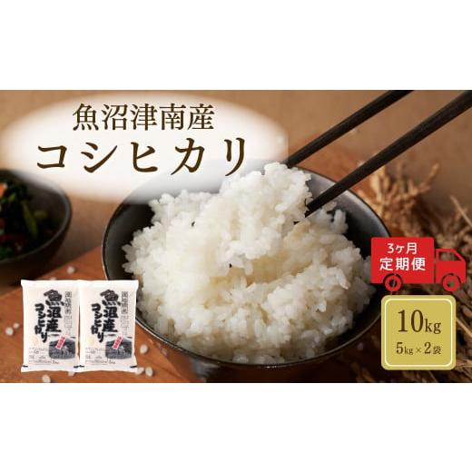 ふるさと納税 米 コシヒカリ 新潟県 津南町 定期便 3ヶ月 米 10kg ( 5kg × 2袋 ) × 3回 令和7年産 新米 魚沼 ( 津南 ) 産 コシヒカリ | 魚沼産 こしひかり …