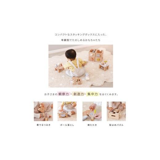 ふるさと納税 雑貨・日用品 玩具 兵庫県 三木市 HOPPL（ホップル） スタッキングボックス おもちゃ4種セット メッセージプレートC メッセージプレートC_3