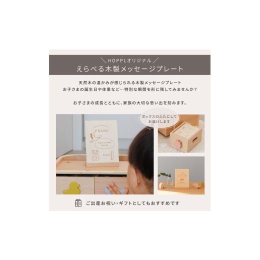 ふるさと納税 雑貨・日用品 玩具 兵庫県 三木市 HOPPL（ホップル） スタッキングボックス おもちゃ4種セット メッセージプレートC メッセージプレートC_4