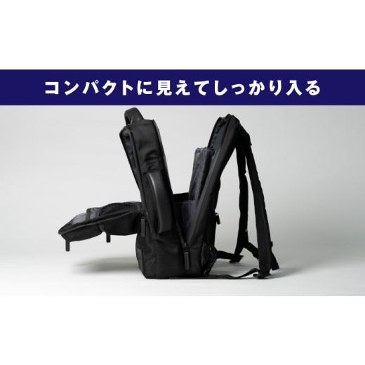 ふるさと納税 カバン リュック 福岡県 糸島市  Black TSUNAGU BAG SQUARE mini スクエアリュックミニ 2WAY（TSB18） 糸島市 ／ SIMCLEAR シムクリア リュック …の画像
