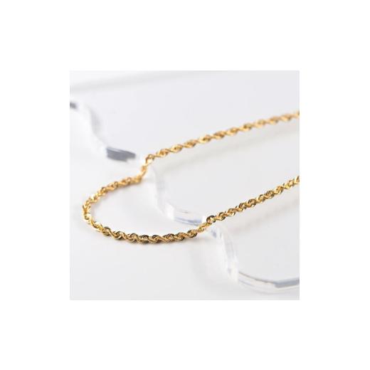 ふるさと納税 アクセサリー ブレスレット 山梨県 -  山梨県 ジュエリー K18 shiny rope／シャイニーロープ ブレスレット_K18 ゴールド ブレスレット ジュエリ…の画像