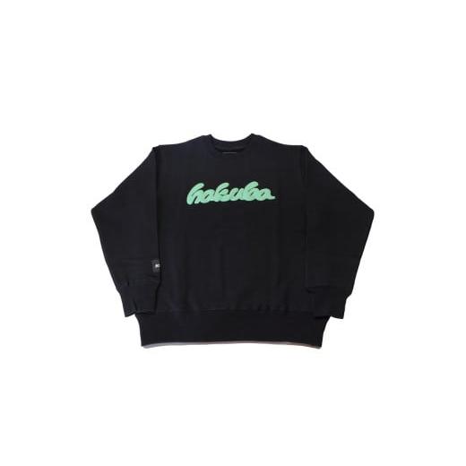 ふるさと納税 スポーツ・アウトドア 長野県 白馬村 HAKUBA ORIGINAL 発泡プリントスウェット(ユニセックス) サイズ:L カラー:ブラック P0130513_L_BL サ…