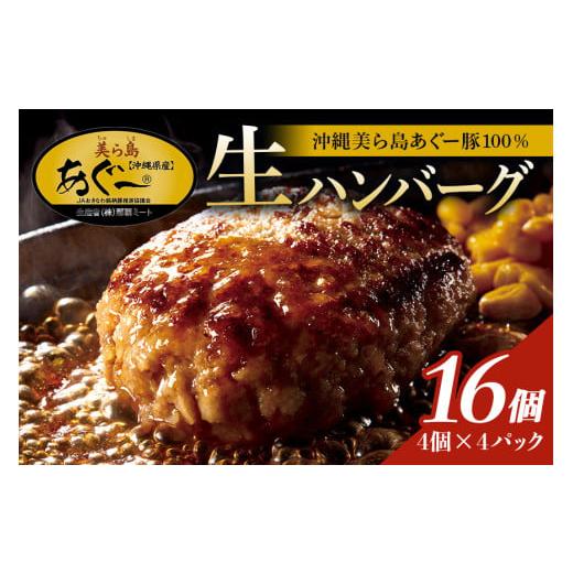 ふるさと納税 豚肉 ハンバーグ 沖縄県 糸満市 美ら島あぐー ハンバーグ 16個 セット 沖縄県 おかず 惣菜 アグー豚 使用 冷凍 4個×4パック 小分け おいしい 肉…