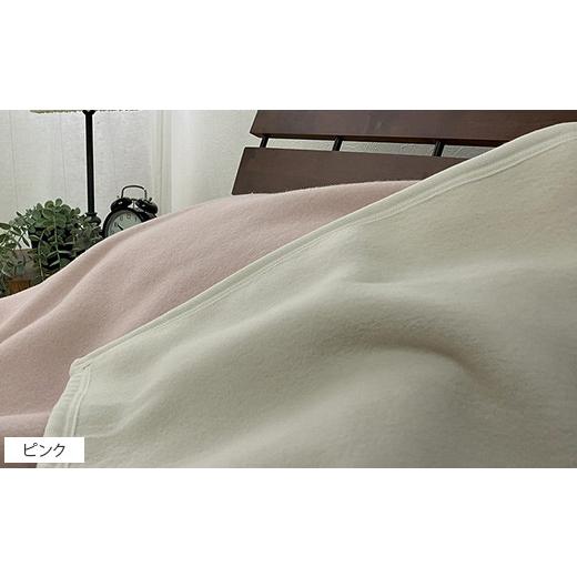 ふるさと納税 タオル・寝具 毛布 大阪府 泉大津市 ベージュ 洗える　ウール／綿　リバーシブル毛布　シングル　NWC-8 ベージュ_4