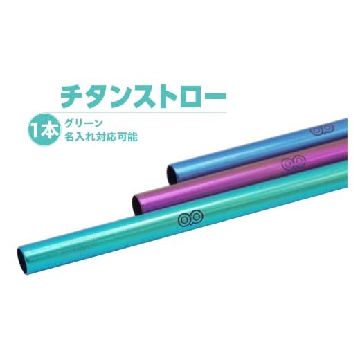 ふるさと納税 食器・グラス 愛知県 東浦町 チタンストロー グリーン グリーン