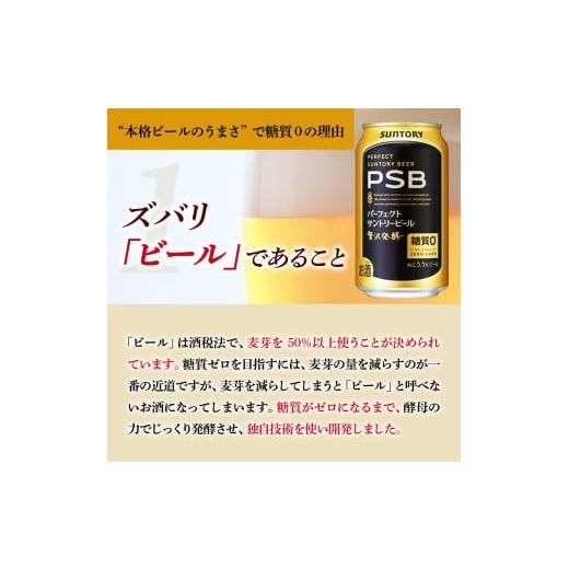 ふるさと納税 ビール 群馬県 千代田町  6ヵ月定期便 パーフェクトサントリービール 350ml×24本 PSB 6ヶ月コース(計6箱) 群馬県 千代田町 送料無料 お取り寄…の画像