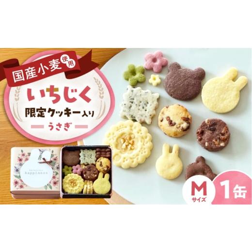 ふるさと納税 焼菓子・チョコレート クッキー 大阪府 藤井寺市 クッキー缶 うさぎのいろいろクッキー缶(M缶)限定缶 / お菓子 スイーツ 焼菓子 バタークッキー…