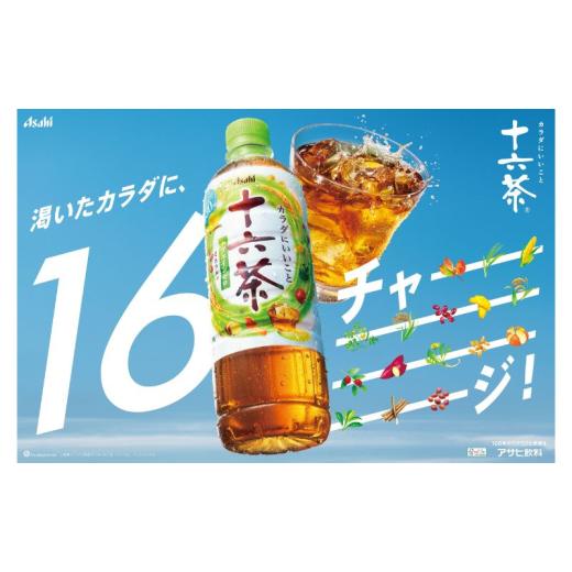 ふるさと納税 お茶類 兵庫県 明石市 茶 定期便 3ヶ月 アサヒ 十六茶 600ml x 24本 ( 1ケース ) ペットボトル お茶 緑茶 日本茶 飲料 飲み物 ドリンク カフェイ…の画像