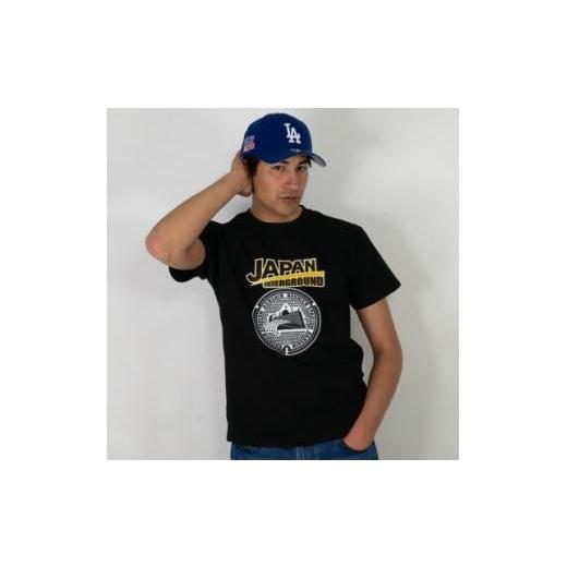 ふるさと納税 服 男 兵庫県 西宮市 阪神甲子園球場 マンホールTシャツ 黒 Lサイズ 黒 Lサイズ