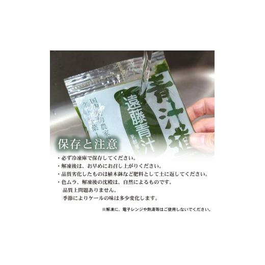 ふるさと納税 果汁飲料 やさい 高知県 南国市 遠藤青汁 生 冷凍 3箱 8.4kg( 100g × 84袋 ) | 健康 美容 乳酸菌 国産 ケール ビタミン ミネラル 食物繊維 冷凍…_8
