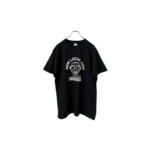 ふるさと納税 服 茨城県 稲敷市 稲敷市オリジナルTシャツ「いなのすけTシャツ」 黒・XLサイズ |オリジナル 半袖 シャツ イラスト プリント アパレル かわいい…