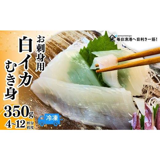 ふるさと納税 イカ 兵庫県 香美町 柔らかくて甘い お刺身用 白イカ むき身 350g 冷凍 国産 下処理済み 産地直送 鮮度抜群 イカ いか 白イカ 白いか 魚 鮮魚 …
