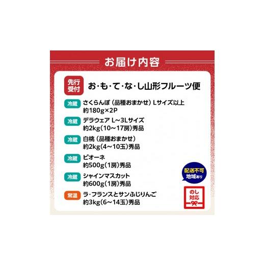 ふるさと納税 果物類 さくらんぼ 山形県 大江町  先行受付 お・も・て・な・し山形フルーツ便 定期便全６回 060-T06_5