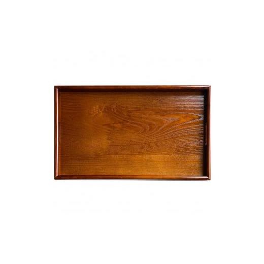ふるさと納税 木工品・竹工品 和歌山県 九度山町 紀州漆器 約60cm 木製 長手盆 お盆[ケヤキ調] 二尺 大きな 大きい トレー[YS10] ケヤキ調