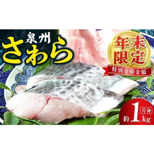 ふるさと納税 旬の鮮魚等 大阪府 泉佐野市 チョイス限定 さわら 片身 1kg 漁師 目利き 海鮮 鰆 泉州 新鮮 産地直送 急速冷凍