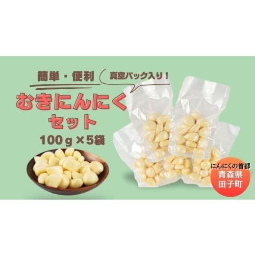 ふるさと納税 野菜類 ハーブ 青森県 田子町 青森田子産の調理用剥きにんにく(真空パック)500g