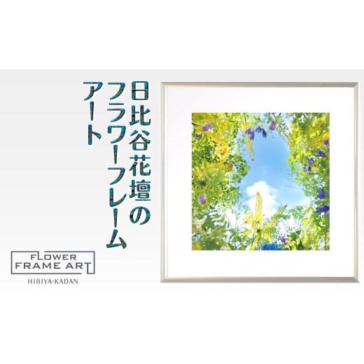 ふるさと納税 雑貨・日用品 絵画 千葉県 白井市 日比谷花壇のフラワーフレームアート Sunshine Meadow Blossoms(陽光の草原の花) ソフケン アルミフレーム 2…