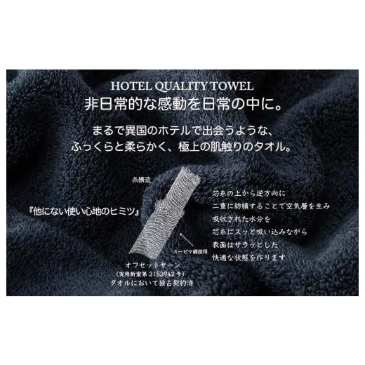 ふるさと納税 タオル・寝具 フェイスタオル 大阪府 泉佐野市 お中元対応 Landwell Hotel フェイスタオル 3枚 ネイビー ギフト 贈り物 TVで紹介_3