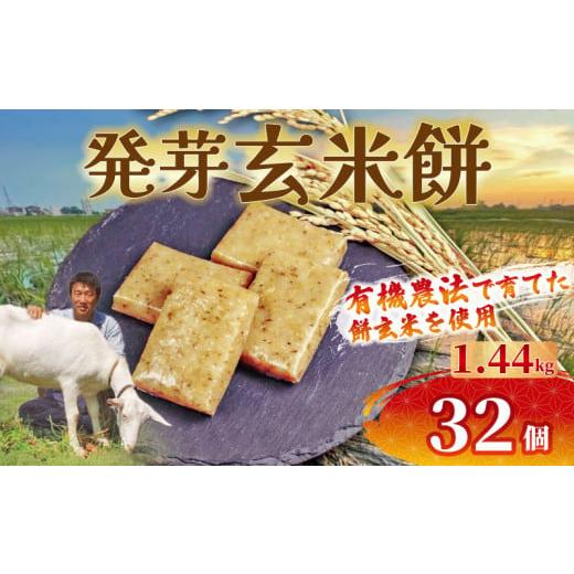 ふるさと納税 米・パン 餅 埼玉県 羽生市 餅 発芽 玄米 32個 1.44kg 個包装 国産 おもち 備蓄 防災 お中元 小分け レンジ オーブン 簡単調理 有機 不耕起栽培 …