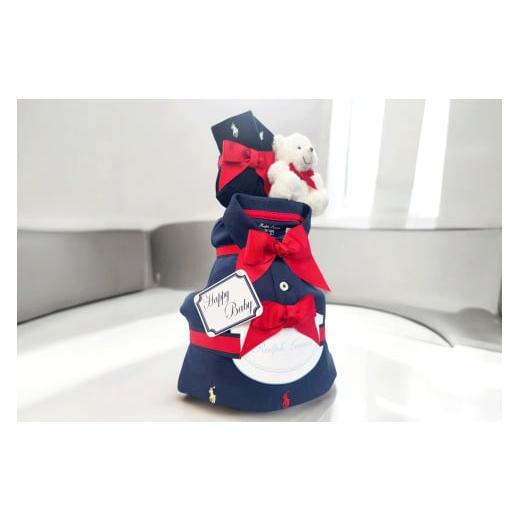 ふるさと納税 雑貨・日用品 東京都 江東区 おむつケーキ デザイン:カラフル(6M) おむつ ケーキ プレゼント 洋服 カバーオール 靴下 ギフト お祝い デザイ…