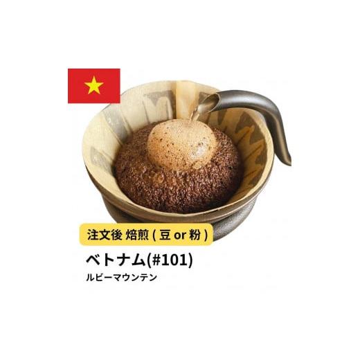 ふるさと納税 コーヒー コーヒー豆 大阪府 堺市 粉 コーヒー #101 ルビーマウンテン (ベトナム アラビカ) 310g 当日焙煎 大山珈琲 中挽き