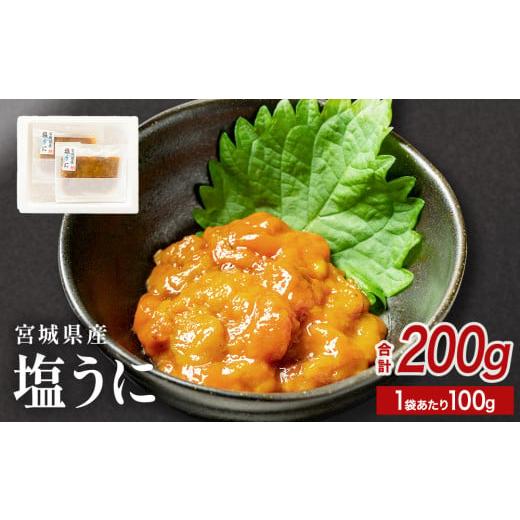ふるさと納税 ウニ 宮城県 石巻市 宮城県産 塩うに 200g（ 100g