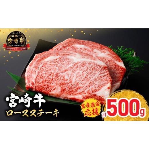 ふるさと納税 牛肉 ステーキ 宮崎県 日南市 令和8年6月配送 畜産農家応援 配送月が選べる 宮崎牛 ロースステーキ (250g×2枚) 500g 肉 牛肉 黒毛和牛 ロース …