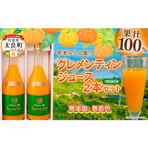 ふるさと納税 果汁飲料 みかん 佐賀県 太良町 クレメンティンジュース 720ml 2本セット (家庭用) 2026年2月上旬〜9月下旬発送予定 みかん 柑橘 フルーツ ジ…