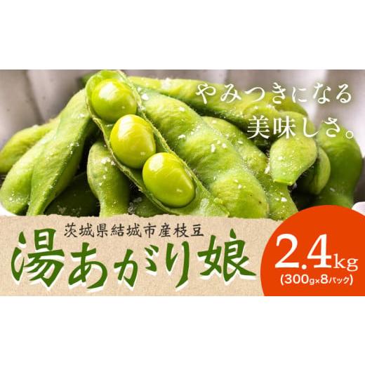 ふるさと納税 豆類 枝豆 茨城県 結城市 枝豆 先行予約「湯あがり娘」2.4kg(300g×8パック)(茶豆味)有限会社大嶋農園 [2026年7月中旬-8月上旬頃出荷] 茨…