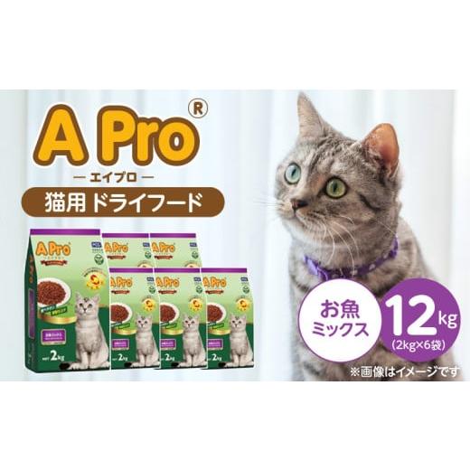 ふるさと納税 雑貨・日用品 福岡県 久留米市 A Pro 猫用 ドライフード(お魚ミックス)2kg×6袋_A Pro 猫用 ドライフード 2kg × 6袋 お魚ミックス オールステ…