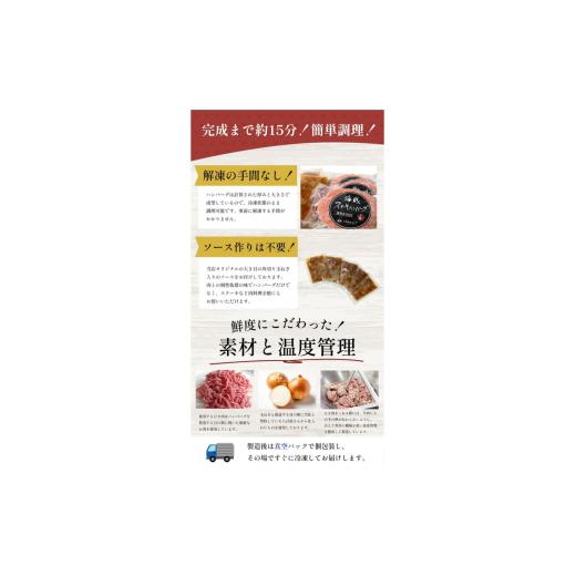 ふるさと納税 牛肉 ハンバーグ 長野県 小諸市  4回 定期便 ／3ヵ月ごとにお届け 海賊ステーキハンバーグ 150g×6個 ハンバーグ ソース付き 信州牛100% 長野 信…_6