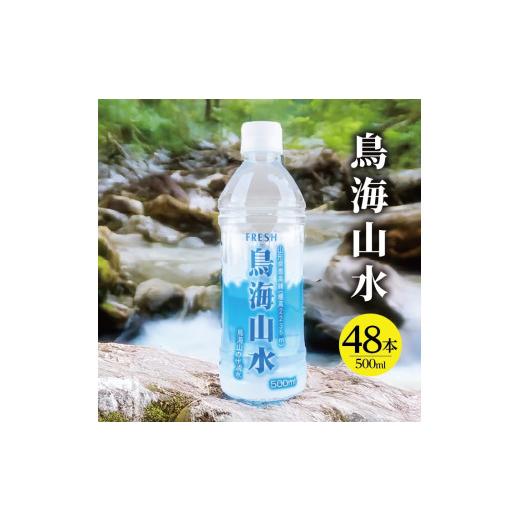 ふるさと納税 水・ミネラルウォーター 500mL〜999mL 山形県 酒田市 フレッシュ 鳥海山水 500ml ペットボトル 48本 SC0591の画像
