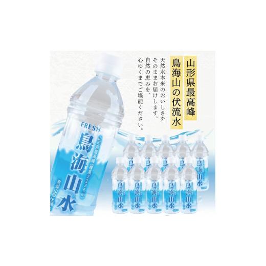 ふるさと納税 水・ミネラルウォーター 500mL〜999mL 山形県 酒田市 フレッシュ 鳥海山水 500ml ペットボトル 48本 SC0591の画像