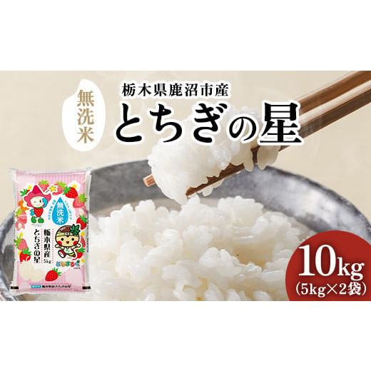 ふるさと納税 無洗米 栃木県 鹿沼市 先行予約 令和7年産 数量限定 栃木県鹿沼市産 とちぎの星 無洗米 10kg(5kg×2袋) 令和6年産 令和7年産 | 水稲うるち精…