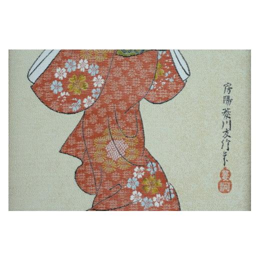 ふるさと納税 織物・繊維品 京都府 京丹後市 西陣織額装「見返り美人」 NB00035の画像