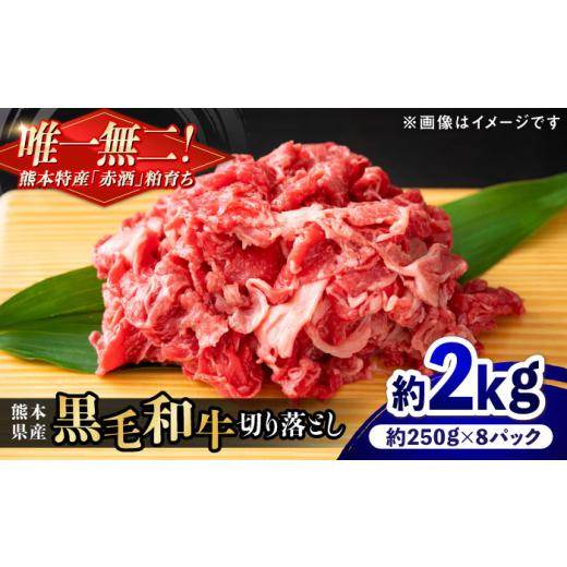 ふるさと納税 牛肉 セット 熊本県 合志市 『原田畜産』 黒毛和牛 切り落とし 計約2kg (約250g×8パック) 有限会社 九州食肉産業 国産 牛肉 きりおとし 切り落…